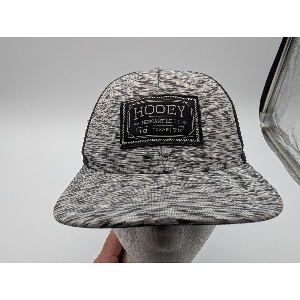 Hooey Youth Trucker Hat Grey Space Dye Black Mesh Snapback Cap